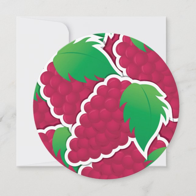 ファンキーな赤いブドウ (正面)