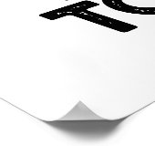 ファンキーな足の指のジャム 楽しい音楽のダジャレ ポスター (角)