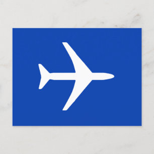 ファンキーな転換式航空機のパイロットの航空飛んでいるな郵便はがき 案内ポストカード