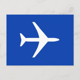 ファンキーな転換式航空機のパイロットの航空飛んでいるな郵便はがき 案内ポストカード