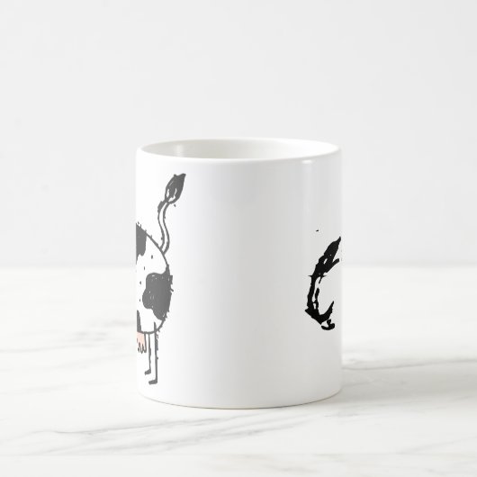 ファンキーな農場牛カスタマイズ可能な子供のコーヒー・マグ コーヒーマグカップ (中央)