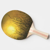 ファンキーな金ゴールドの卓球のこうもり 卓球ラケット (横)