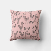 ファンキーな類をもって集るパターン クッション (裏面)