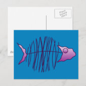 ファンキーな魚 ポストカード (正面/裏面)