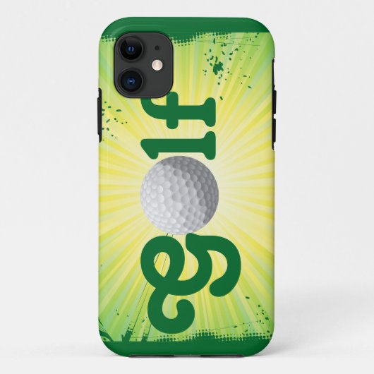 ファンキーな黄色緑のゴルフ・ボールのiPhone 5の場合 Case-Mate iPhoneケース (裏面)