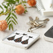 ファンキーな黒猫Keychain キーホルダー (側面)