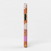 ファンキーな70年代レトロヒッピーピースオレンジ ボヘミアン Case-Mate iPhoneケース (裏面/右)