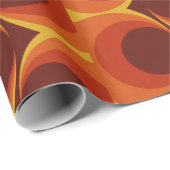 ファンキーな70s Patterened ラッピングペーパー (ロールコーナー)