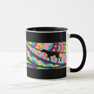 ファンキーなVizslaのコーヒー時間 マグカップ