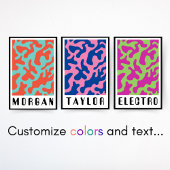 ファンキーはっきりしたレトロ ポスター