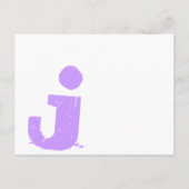 ファンキーアップビートモダンモノグラム結婚式招待状 インビテーションポストカード (裏面)