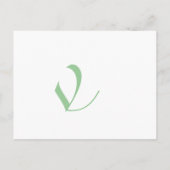 ファンキーアップビートモダンモノグラム結婚式招待状 インビテーションポストカード (裏面)