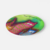 ファンキーアートカラフル猫好き紙プレート ペーパープレート (アングル)