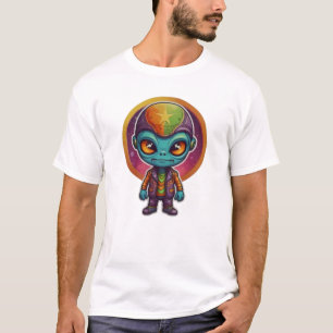 ファンキーエイリアン和平標識 Tシャツ