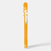 ファンキーオレンジデイジーフラワーレトロフラワーネーム Case-Mate iPhoneケース (裏面 / 左)