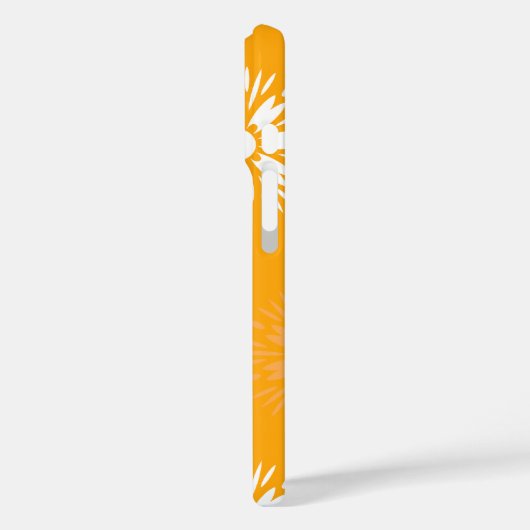 ファンキーオレンジデイジーフラワーレトロフラワーネーム Case-Mate iPhoneケース (裏面 / 左)