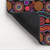 ファンキーオーストラリア絵画ドットのマウスパッド マウスパッド (コーナー)