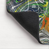 ファンキーカッコいいレトロシックなフラクタル大理石パターン マウスパッド (コーナー)