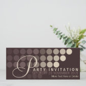 ファンキーカフェドモダンットパーティの招待状 招待状 (スタンド正面)