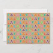 ファンキーカラフルおもしろいFA LA LAグリーティングオンクラフトフェイクド シーズンカード (正面)