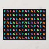 ファンキーカラフルな楽しさ FA LA LA 挨拶 シーズンカード (正面)