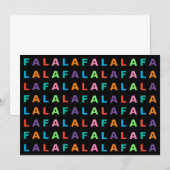 ファンキーカラフルな楽しさ FA LA LA 挨拶 シーズンカード (正面/裏面)