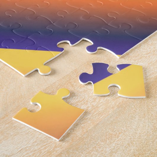 ファンキーカラフルフラクタル渦抽象芸術芸術 ジグソーパズル (側面)