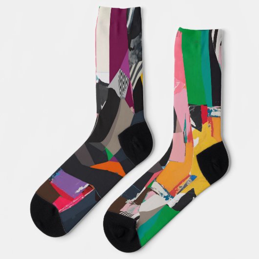 ファンキーカラフルユニセックスソックス数々の色ソックス ソックス (左)