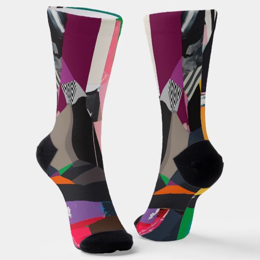 ファンキーカラフルユニセックスソックス数々の色ソックス ソックス (傾斜あり)