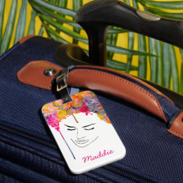 ファンキーカラフルレインボー ラゲッジタグ