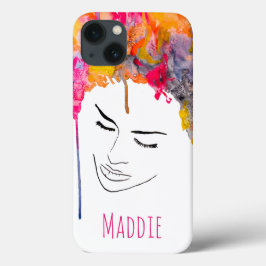 ファンキーカラフルレインボー iPhone 13ケース