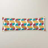 ファンキーカラフルレトロヴィンテージ幾何学模様 ボディピロー (裏面)