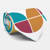 ファンキーカラフルレトロ70sヴィンテージ幾何学模様 ネクタイ (ロール)