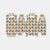 ファンキーカラフルレトロ70sヴィンテージ幾何学模様 フェイバーボックス (折り畳みなし)