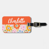 ファンキーカラフルレトロ ラゲッジタグ (正面横)