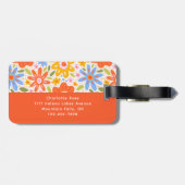 ファンキーカラフルレトロ ラゲッジタグ (裏面横)