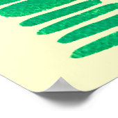 ファンキーカラフル人形の水彩色 ポスター (角)