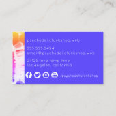 ファンキーカラフル絞り染め 名刺 (裏面)