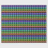 ファンキーカラフル3D円 ラッピングペーパー (フラット)