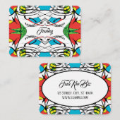 ファンキーカラフル 名刺 (正面/裏面)