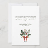 ファンキーカントリー レトロ ボホ クリスマスリース シーズンカード (裏面)