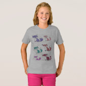 ファンキーキツネパターン Tシャツ (正面フル)