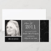 ファンキークラシックBlack Swirls卒業2011写真C 案内状 (正面/裏面)