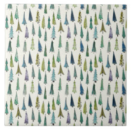 ファンキークリスマスの木(図解入りの、写真付きのかわいい芸術) タイル