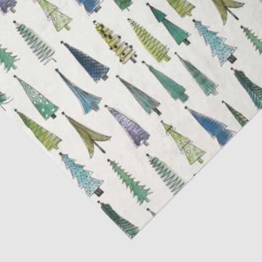 ファンキークリスマスの木(図解入りの、写真付きのかわいい芸術) 薄葉紙 (詳細)