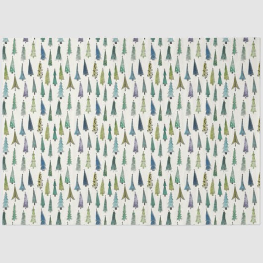 ファンキークリスマスの木(図解入りの、写真付きのかわいい芸術) 薄葉紙 (正面)