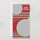 ファンキークリスマスドットフォトグリーティングカード シーズンカード (正面)