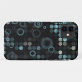 ファンキーグ男らしレー青スタイリッシュ円 Case-Mate iPhoneケース (裏面(横))