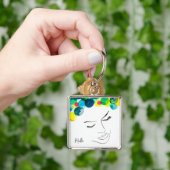 ファンキーサイケデリック泡毛 キーホルダー (手)