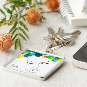 ファンキーサイケデリック泡毛 キーホルダー (側面)